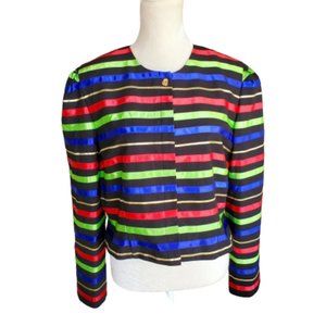 Jacqueline Ferrar Vintage 80's Striped Jacket 16